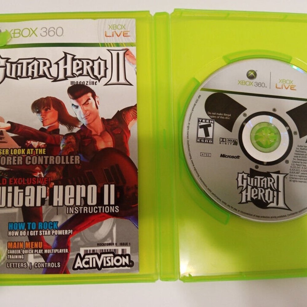 Guitar Hero World Tour Wireless Sunburst Controller Xbox 360 4 Games Bundle - Picture 10 of 12